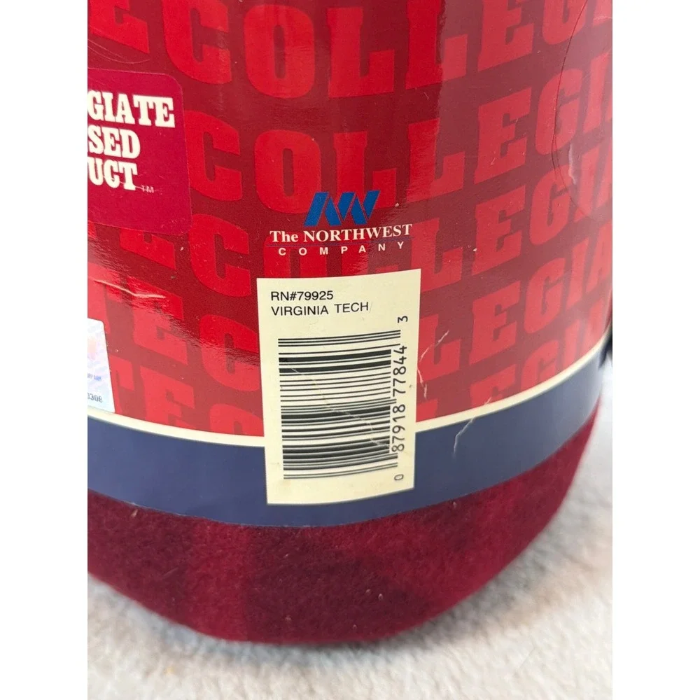 NWT Virginia Tech Hokies VT Fleece Blanket Throw The Northwest Company‎ 50